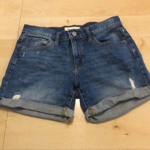 Gap 1969 blue denim shorts